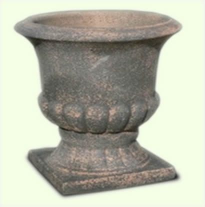 Old stone feature chalice urn
